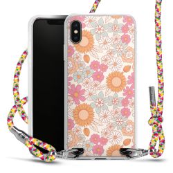 New Carry Case Transparent Stoff colourful/silber