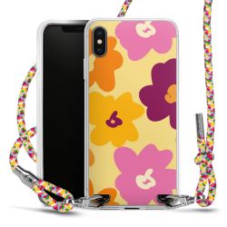 New Carry Case Transparent Stoff colourful/silber