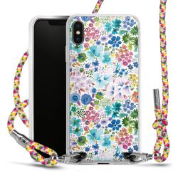 New Carry Case Transparent Stoff colourful/silber