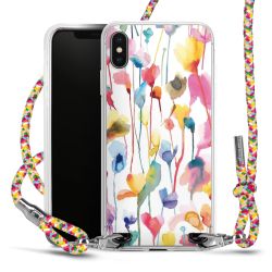 New Carry Case Transparent Stoff colourful/silber