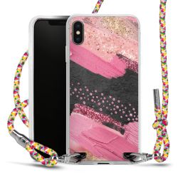 New Carry Case Transparent Stoff colourful/silber