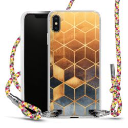 New Carry Case Transparent Stoff colourful/silber