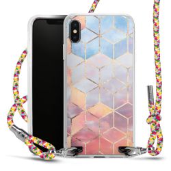 New Carry Case Transparent Stoff colourful/silber