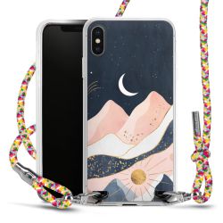 New Carry Case Transparent Stoff colourful/silber