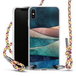 New Carry Case Transparent Stoff colourful/silber