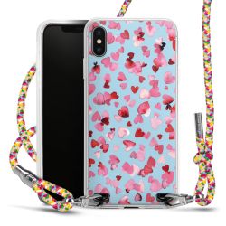 New Carry Case Transparent Stoff colourful/silber