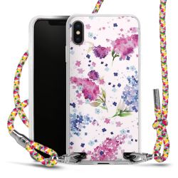 New Carry Case Transparent Stoff colourful/silber