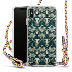 New Carry Case Transparent Stoff colourful/silber