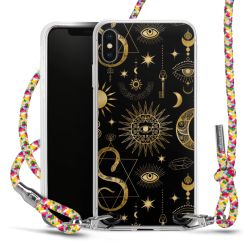 New Carry Case Transparent Stoff colourful/silber