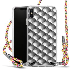 New Carry Case Transparent Stoff colourful/silber