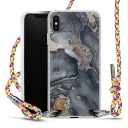 New Carry Case Transparent Stoff colourful/silber