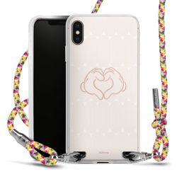 New Carry Case Transparent Stoff colourful/silber