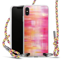 New Carry Case Transparent Stoff colourful/silber