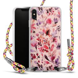 New Carry Case Transparent Stoff colourful/silber