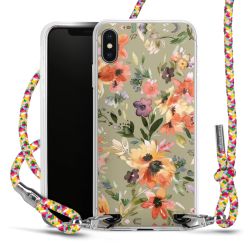 New Carry Case Transparent Stoff colourful/silber