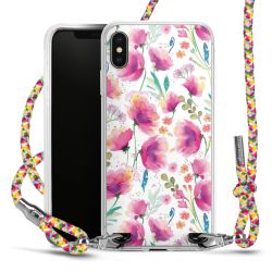 New Carry Case Transparent Stoff colourful/silber