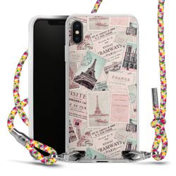 New Carry Case Transparent Stoff colourful/silber