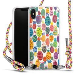 New Carry Case Transparent Stoff colourful/silber