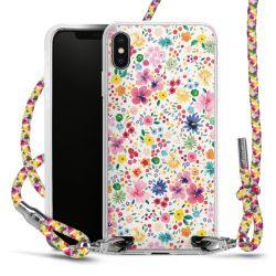 New Carry Case Transparent Stoff colourful/silber