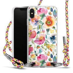 New Carry Case Transparent Stoff colourful/silber