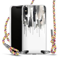 New Carry Case Transparent Stoff colourful/silber