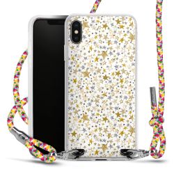 New Carry Case Transparent Stoff colourful/silber