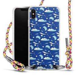 New Carry Case Transparent Stoff colourful/silber