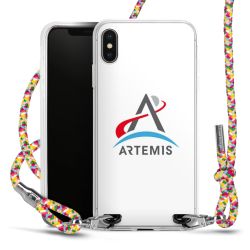 New Carry Case Transparent Stoff colourful/silber