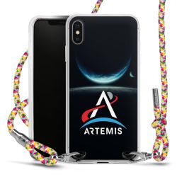 New Carry Case Transparent Stoff colourful/silber