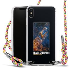 New Carry Case Transparent Stoff colourful/silber