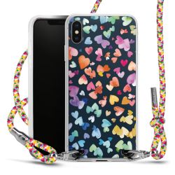 New Carry Case Transparent Stoff colourful/silber