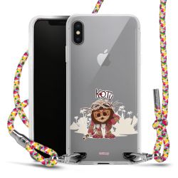 New Carry Case Transparent Stoff colourful/silber