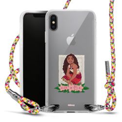 New Carry Case Transparent Stoff colourful/silber