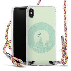 New Carry Case Transparent Stoff colourful/silber