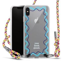 New Carry Case Transparent Stoff colourful/silber