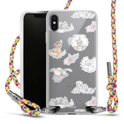 New Carry Case Transparent Stoff colourful/silber