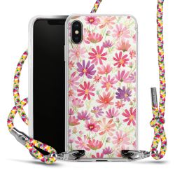 New Carry Case Transparent Stoff colourful/silber