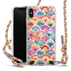 New Carry Case Transparent Stoff colourful/silber