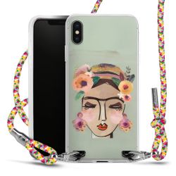 New Carry Case Transparent Stoff colourful/silber