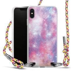 New Carry Case Transparent Stoff colourful/silber