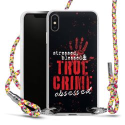 New Carry Case Transparent Stoff colourful/silber