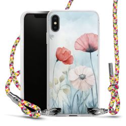 New Carry Case Transparent Stoff colourful/silber