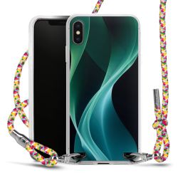 New Carry Case Transparent Stoff colourful/silber