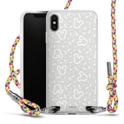 New Carry Case Transparent Stoff colourful/silber