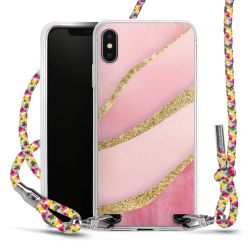 New Carry Case Transparent Stoff colourful/silber