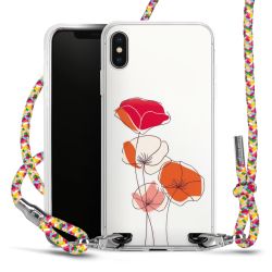 New Carry Case Transparent Stoff colourful/silber