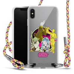 New Carry Case Transparent Stoff colourful/silber