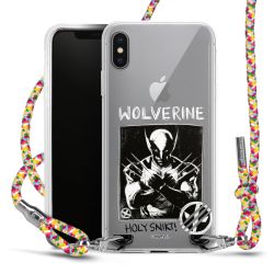 New Carry Case Transparent Stoff colourful/silber