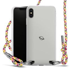 New Carry Case Transparent Stoff colourful/silber