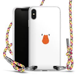 New Carry Case Transparent Stoff colourful/silber